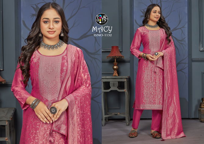 Macy By Four Dots Simar Silk Designer Salwar Kameez Wholesale Market In Surat
